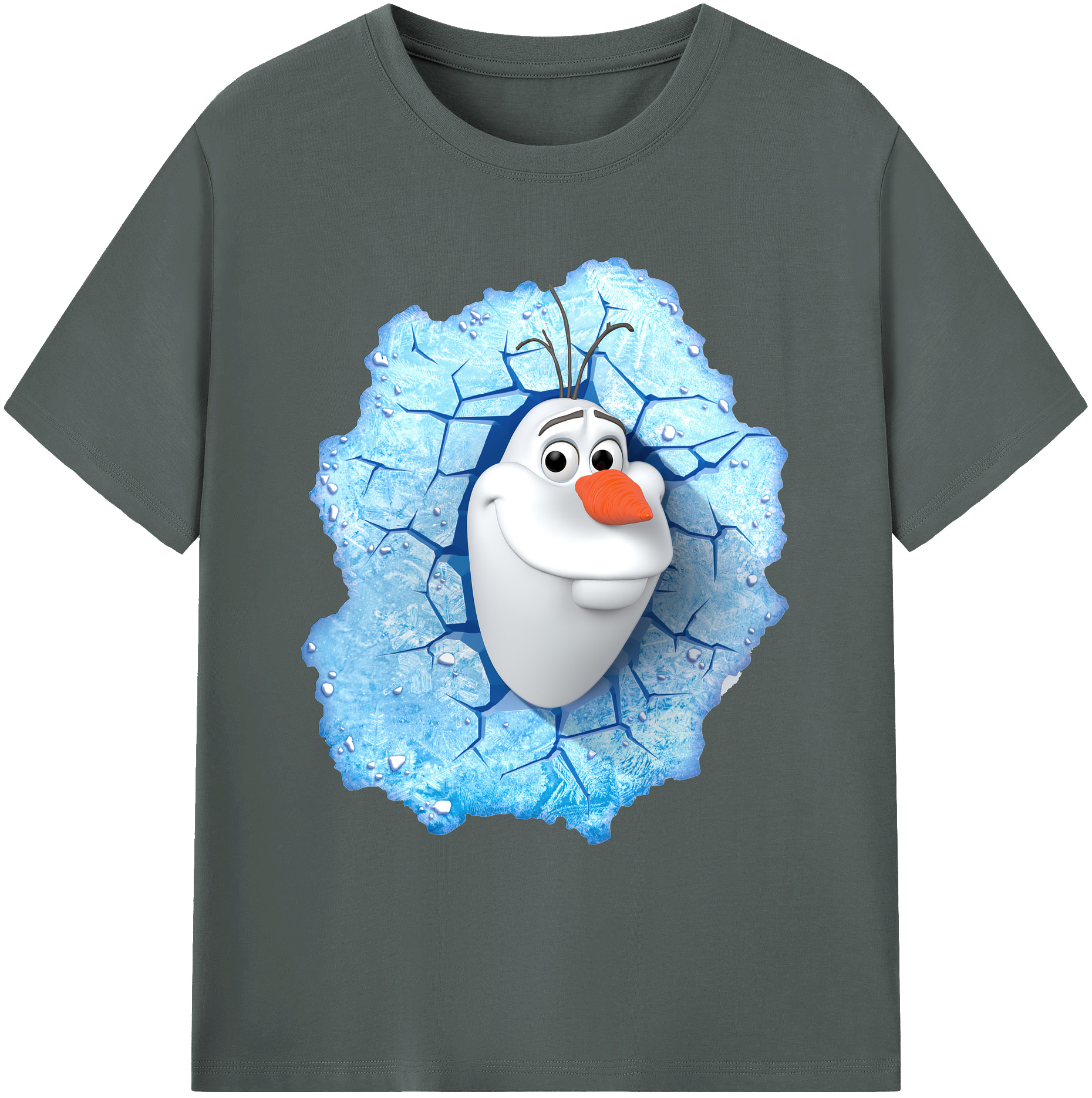（画像用） アナと雪の女王 アンナ エルサ Frozen Anna Elsa 綿100％ メンズ半袖Tシャツ｜肌触りやわらか＆通気性
